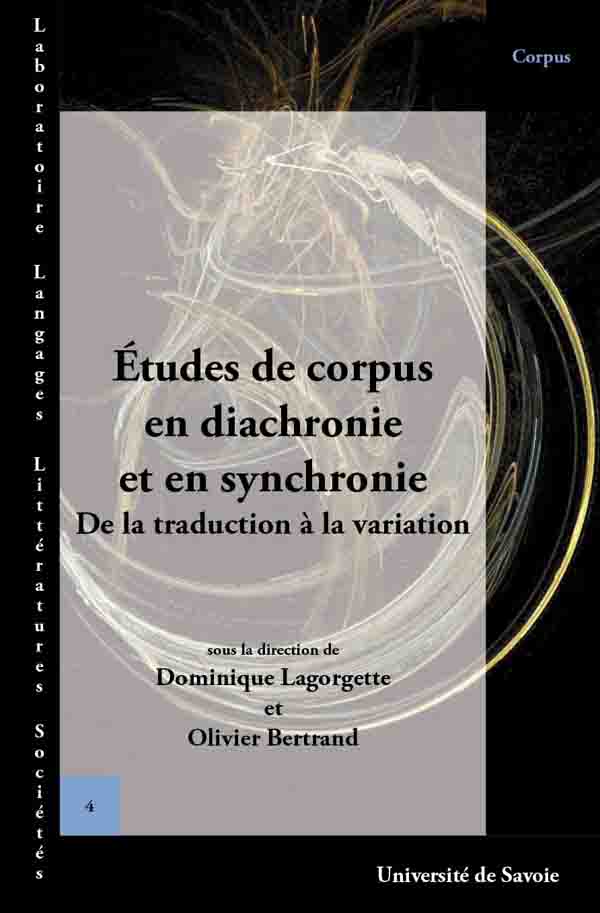 Études de corpus en diachronie et en synchronie