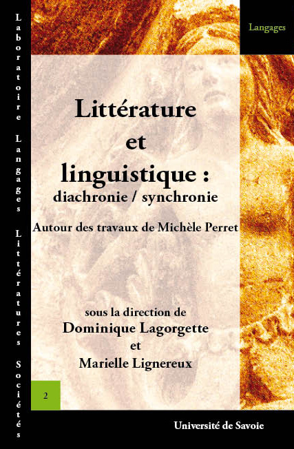 Littérature et linguistique: diachronie / synchronie